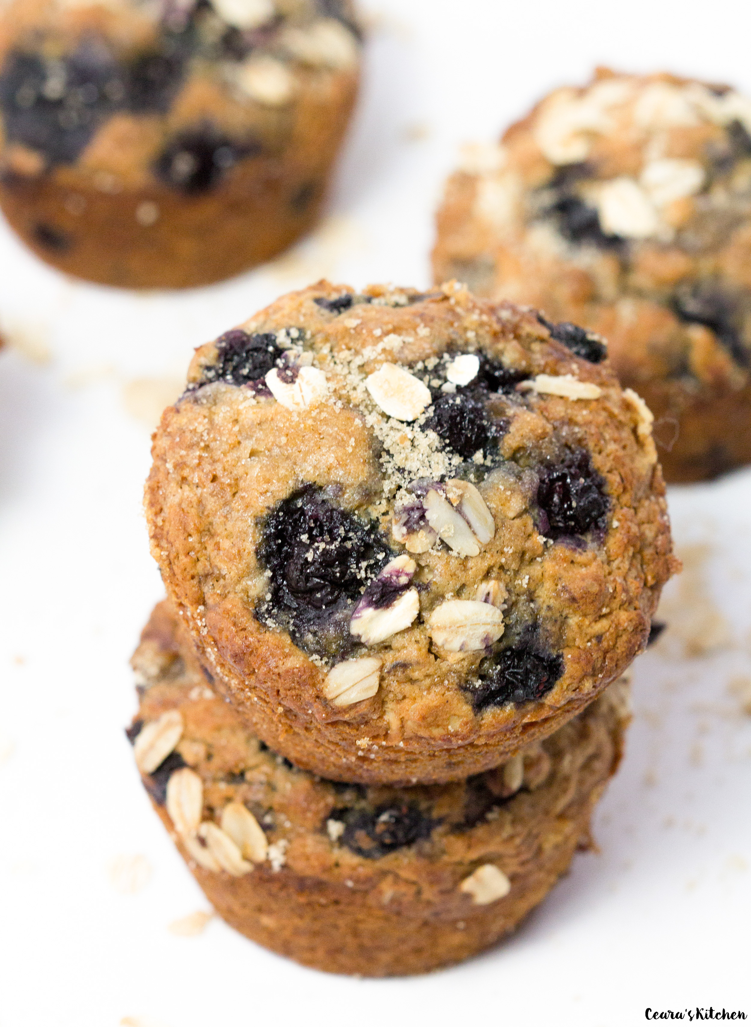 Blueberry Oatmeal Muffins