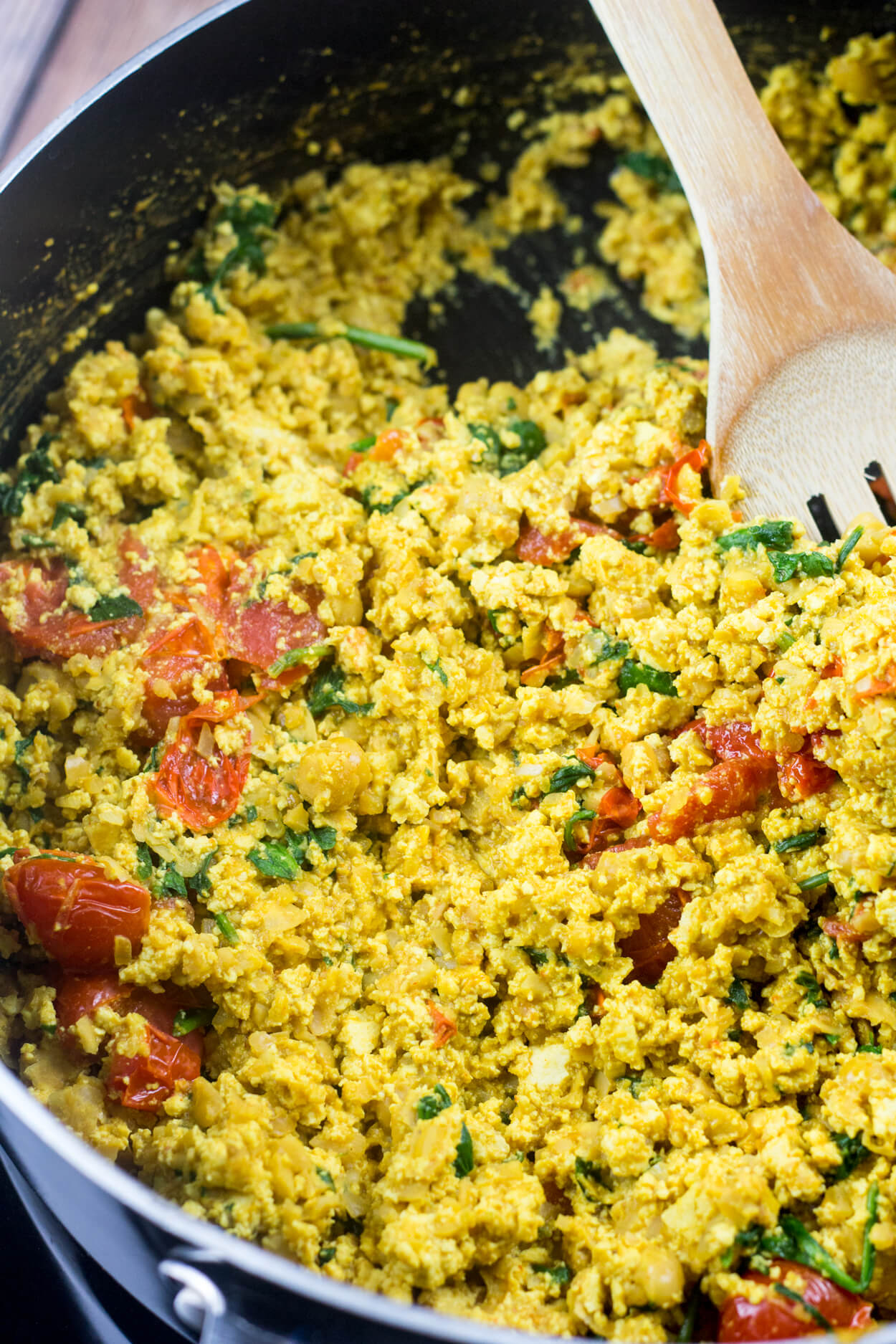 Tofu Chickpea Scramble (Tofu Scramble Sandwich) | Ceara's Kitchen